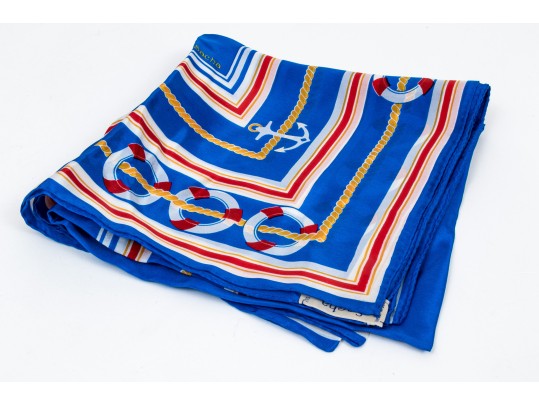 Assorted Lot Of Three Vintage Silk Scarves, Including Liberty