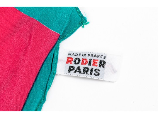 Assorted Lot Of Four Vintage French Silk Scarves, Including Rodier