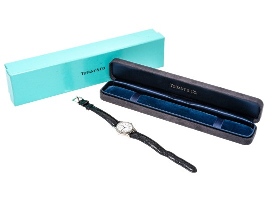 Tiffany & Co. Classic Stainless Steel 24mm Quartz Wristwatch, With Box