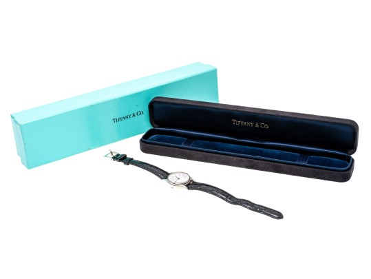 Tiffany & Co. Classic Stainless Steel 24mm Quartz Wristwatch, With Box