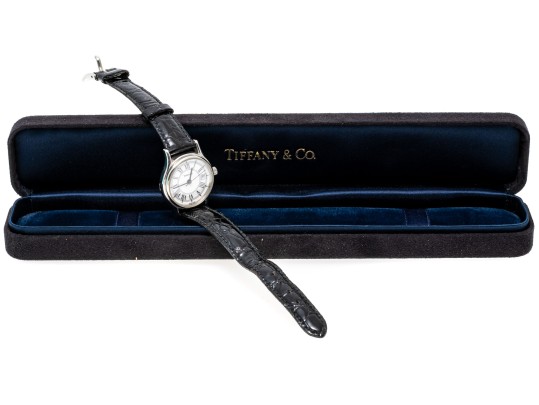 Tiffany & Co. Classic Stainless Steel 24mm Quartz Wristwatch, With Box