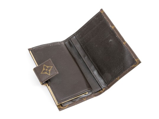 Dunhill Vintage Tan Leather Hinged Holder