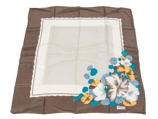 Assorted Lot Of Four Vintage French Silk Scarves, Including Rodier
