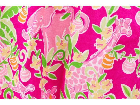 Lilly Pulitzer Fun Hot Pink Floral Tank Dress, Size 4