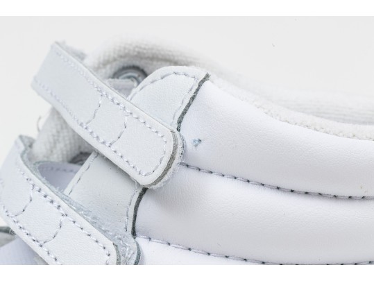 Reebok White Leather Classic Retro Velcro High Tops, Size 8
