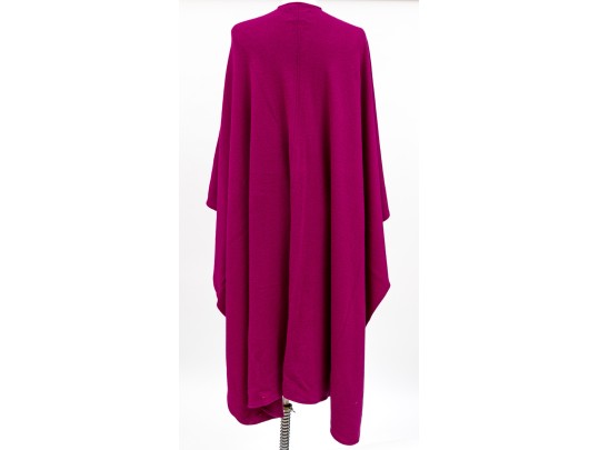 Saks Jacques De Loux Long Length  Fuchsia 100% Cashmere Wrap, OSFA