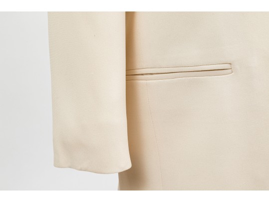 Calvin Klein/Bergdorf Goodman Beautiful Ivory Silk Blazer,  Size 10