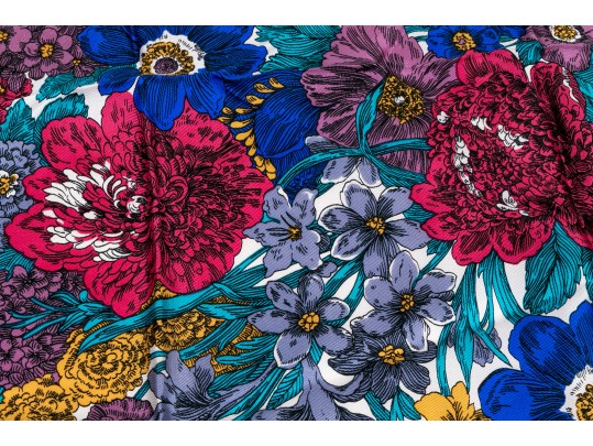 Assorted Lot Of Three Vintage Silk Scarves, Including Liberty