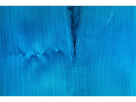 Halston Stunning Blue To Green Ombre Chiffon Sleeveless Dress, Size 4