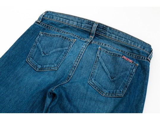 Assorted Designer Jeans Lot, Six Pieces,  Including Hudson And Vince, Assorted Sizes