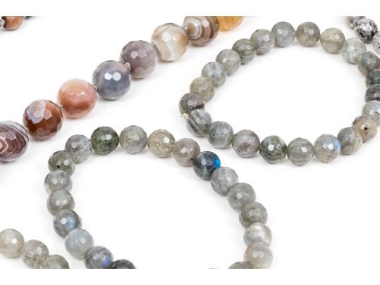 Hard Stone And Carved Beaded Necklaces And Bracelets