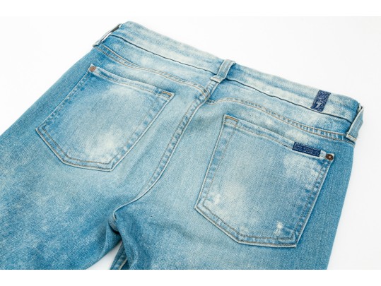 Assorted Designer Jeans Lot, Six Pieces,  Including Hudson And Vince, Assorted Sizes