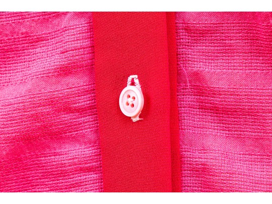 Veronica Beard Pretty Dark Pink Cotton And Silk Sleeveless Blouse,  Size 0