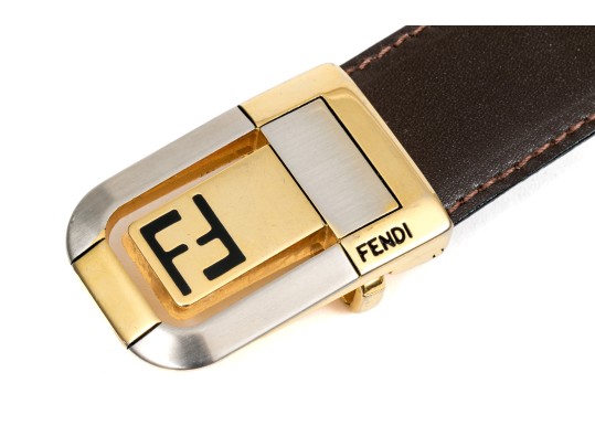 Stylish Fendi Leather Belt