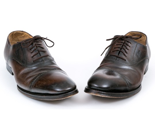 Gucci Gents Brown Leather Lace Up Loafers, Size 8 1/2