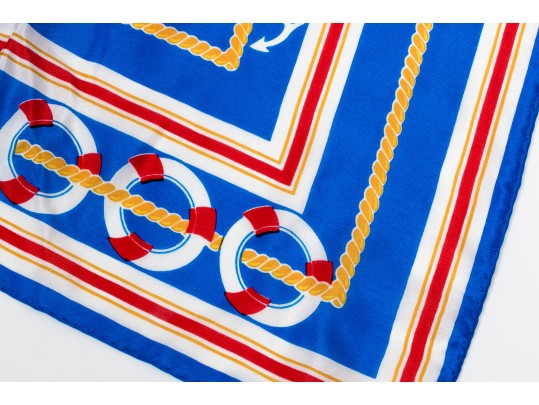 Assorted Lot Of Three Vintage Silk Scarves, Including Liberty