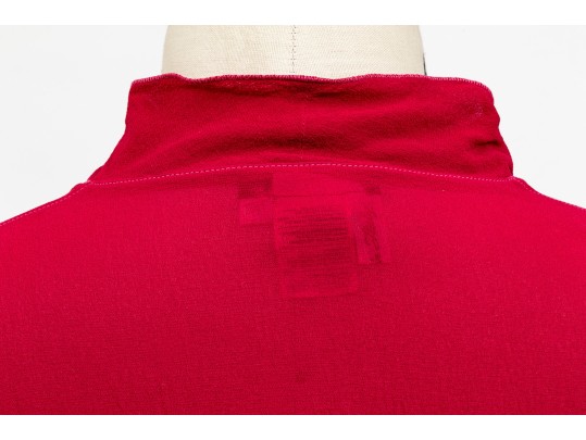 Giorgio Armani Pretty Dark Pink Silk Short Sleeved Top, Size 42
