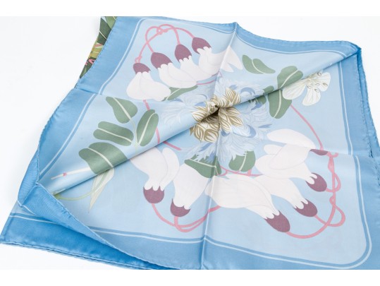 Hermès Paris Beautiful Vintage 'Flora Graeca' Silk Scarf By Niki Goulandris