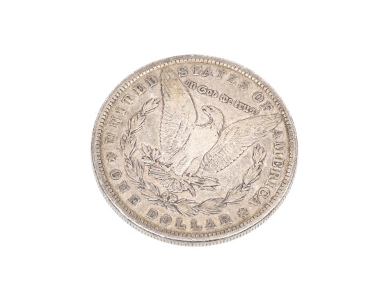 1884 Morgan Silver Dollar And 1944 Neatherland 1 Gulden Coin