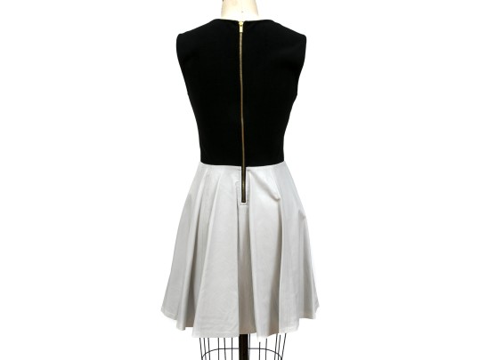 Diane Von Furstenburg Unique Leather Sleeveless Dress, Size 6