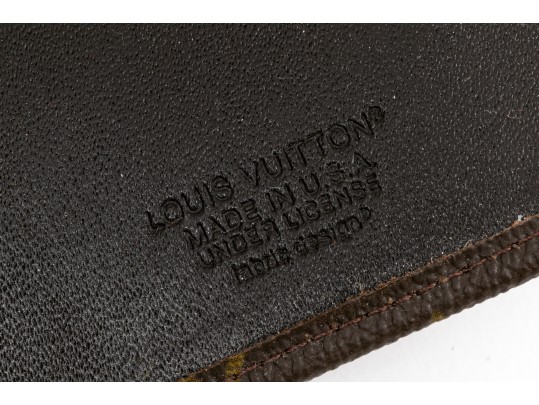 Dunhill Vintage Tan Leather Hinged Holder
