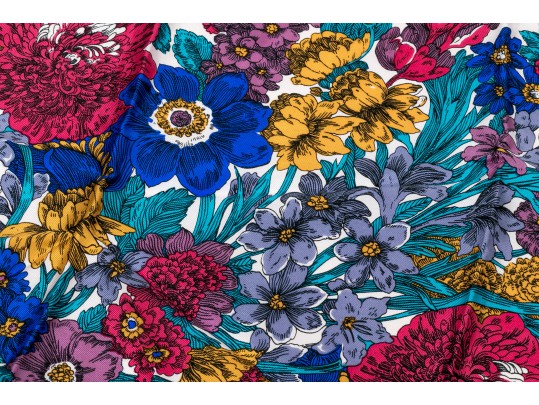 Assorted Lot Of Three Vintage Silk Scarves, Including Liberty