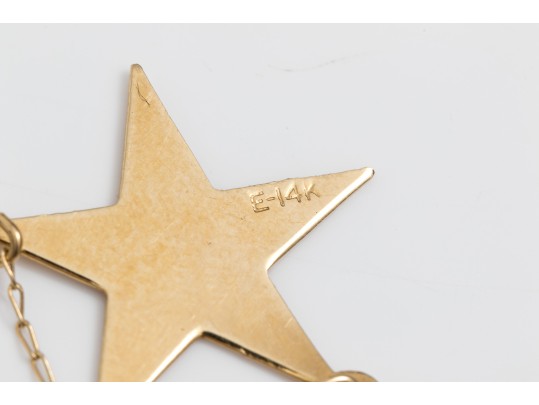 14K Delicate Star Pendant Necklace