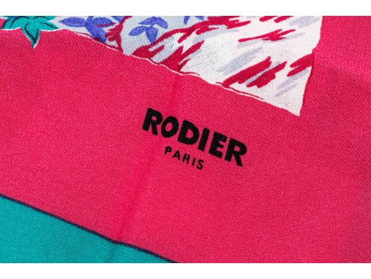 Assorted Lot Of Four Vintage French Silk Scarves, Including Rodier