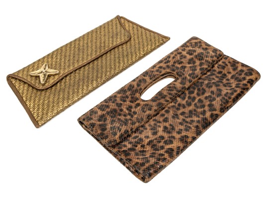 Assorted Lot Of Two Baguette Clutches, Including Kemestry And Hobo