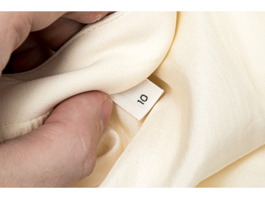Calvin Klein/Bergdorf Goodman Beautiful Ivory Silk Skirt,  Size 10