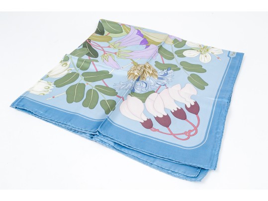 Hermès Paris Beautiful Vintage 'Flora Graeca' Silk Scarf By Niki Goulandris