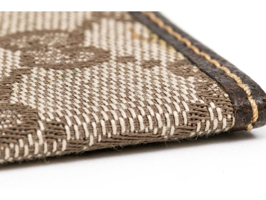 Gucci Vintage Guccissima Pattern Check Book Holder