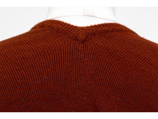 N.Peal Striking Rust 100% Cashmere Wrap, OSFA