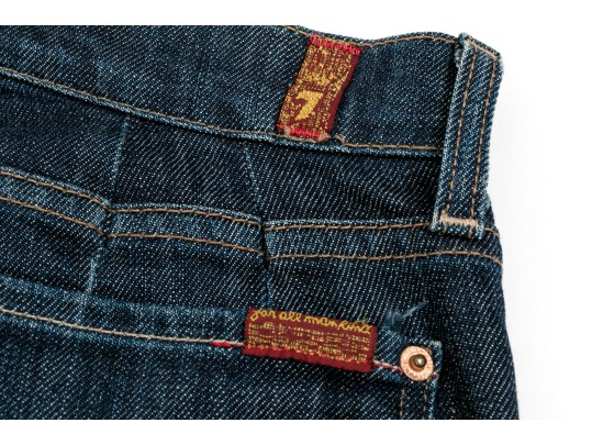 Assorted Designer Jeans Lot, Six Pieces,  Including Hudson And Vince, Assorted Sizes