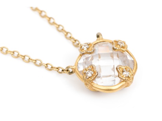 Two Stylish Vermeil Sterling Pendant Necklaces