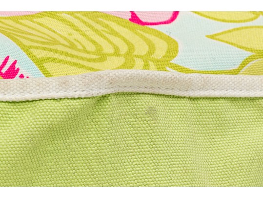 Lilly Pulitzer Cotton And Canvas Pink, Green And Blue Baby Bag