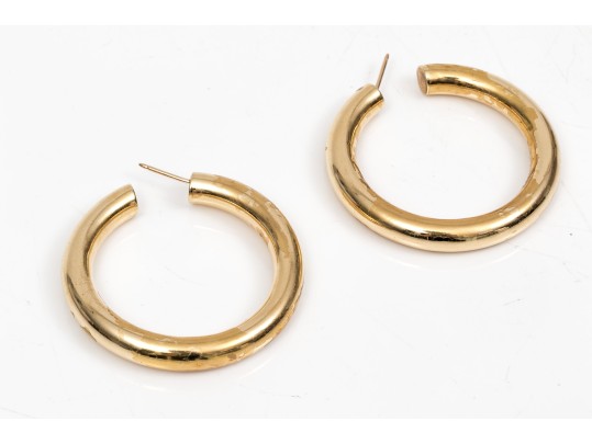 14K Bold Hoop Earrings 