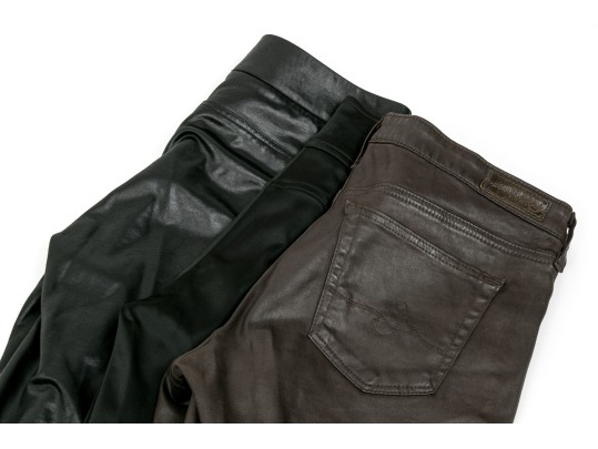 Assorted Designer Pants Lot, Three Pieces, Diane Von Furstenburg And Adriano Goldschmied