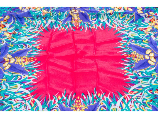 Assorted Lot Of Four Vintage French Silk Scarves, Including Rodier
