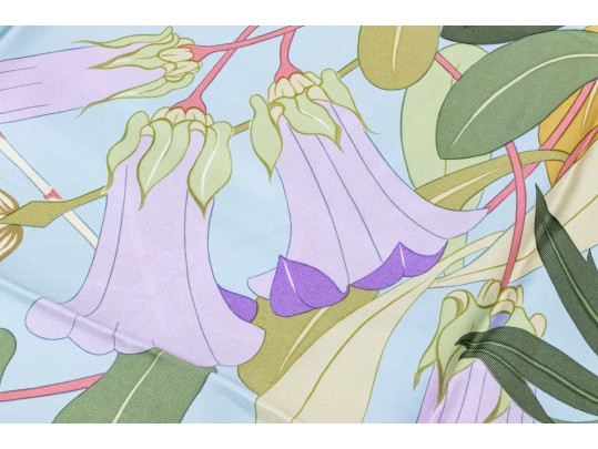 Hermès Paris Beautiful Vintage 'Flora Graeca' Silk Scarf By Niki Goulandris