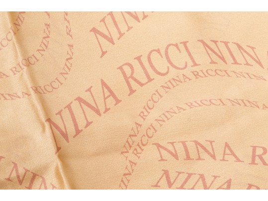 Halston, Nina Ricci, Laura Biagiotti Lot Of Three Pretty Vintage Silk Scarves
