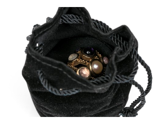 Artistic Stephen Dweck Quartz And Amethyst Ring, Size 7