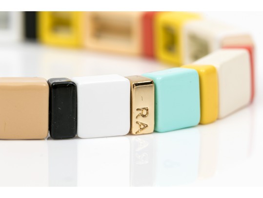 Four Colorfully Beaded Stretch Roxanne Assoulin Bracelets, Retail Approx $300
