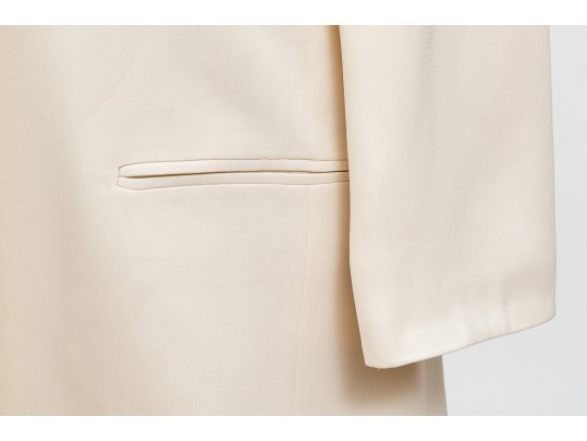 Calvin Klein/Bergdorf Goodman Beautiful Ivory Silk Blazer,  Size 10
