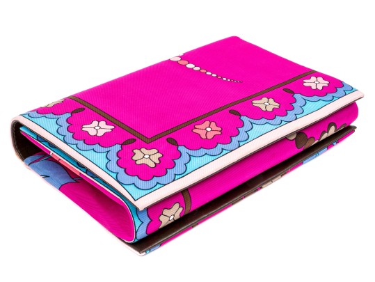 Emilio Pucci Beautiful Bold Floral Spray Motif Vintage Clutch/shoulder Bag