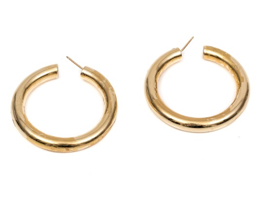 14K Bold Hoop Earrings 