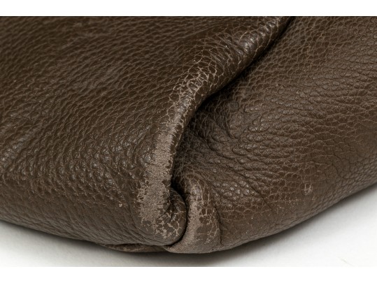 Louis Vuitton Beautiful Brown Taupe Embossed Leather Hobo Bag