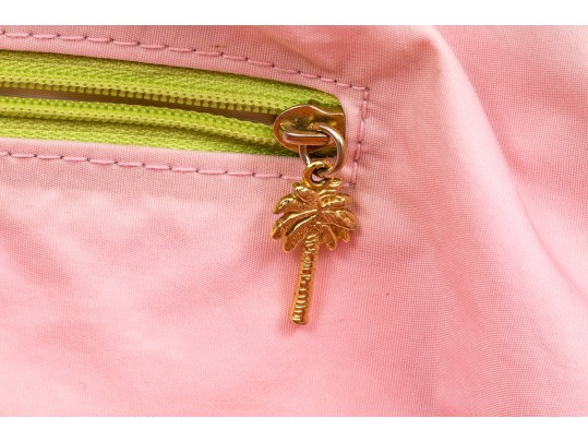 Lilly Pulitzer Cotton And Canvas Pink, Green And Blue Baby Bag