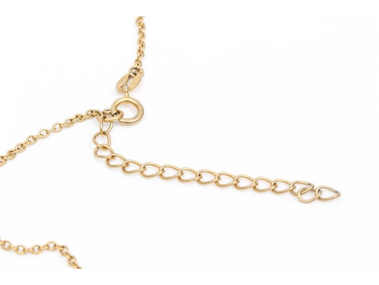 Two Stylish Vermeil Sterling Pendant Necklaces