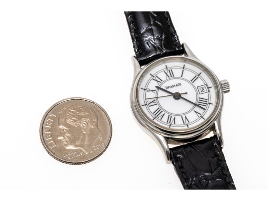 Tiffany & Co. Classic Stainless Steel 24mm Quartz Wristwatch, With Box